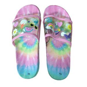 Pacific Wave Zone Girls Vibes Slide Sandal Pink Big Kid 4/5 NWT